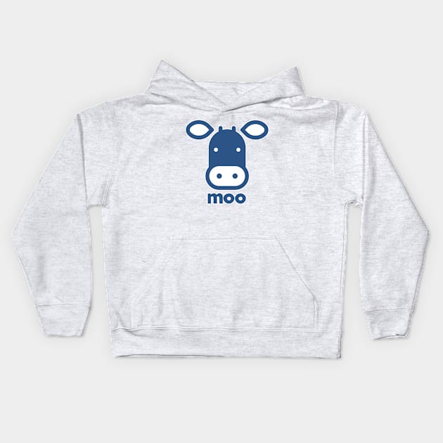 Cow moo Kids Hoodie by timlewis